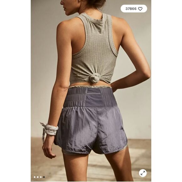 Free People Movement Deep Sea The Way Home Athletic Lined Shorts Large - Picture 5 of 9